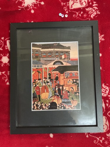 Vintage gerahmter kunstdruck - vintage,