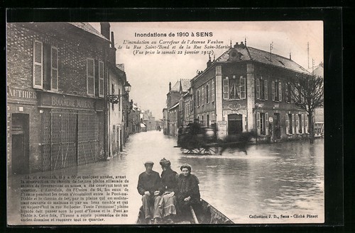 Sens inondations 1910 - sens,,