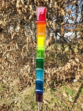 Gartenstecker Glas abstrakt