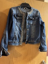 Damen Jeansjacke, Blau Strass