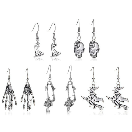 Halloween ohrringe set damen - set,