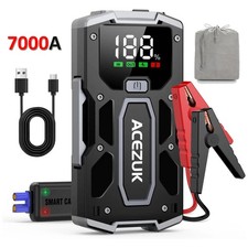 7000A Auto Starthilfe Jump Starter Ladegerät 12V KFZ Booster Powerbank + Tasche