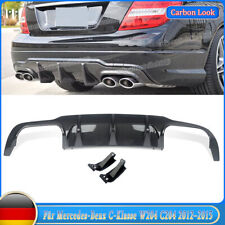 Heckdiffusor Heckansatz FÜR MERCEDES BENZ C-KLASSE W204 C204 Sport Carbon Look