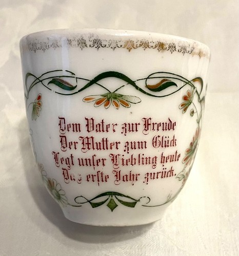 Alte kindertasse mit spruch - alte,