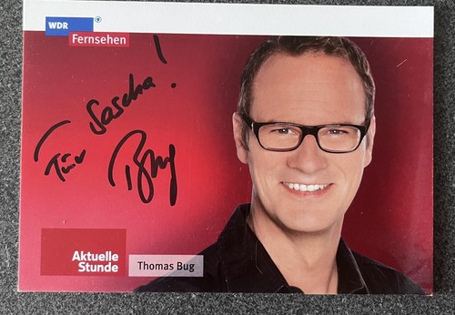 Thomas bug autogrammkarte wdr - bug,