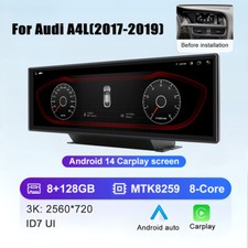 14,9" Android Autoradio 8-Core 128GB GPS Navi LTE 4G WIFI Für AUDI A4 A5 B9 MIB2