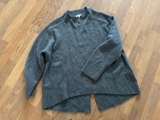 MRS & HUGS Rollkragenpullover Kaschmirpullover grau anthrazit Damen S 38