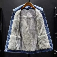 Verdickte jeansjacke herren - verdickte,
