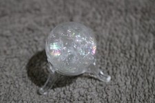 Bergkristall Kugel ca.34mm Edelstein Kugel Natur + Kunstoffständer(1)