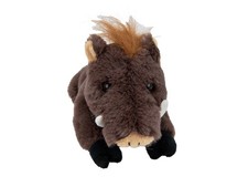 Wildschwein Willi Kuscheltier Plüschtier Stofftier braun liegend 25 cm Weich