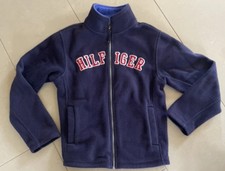 Tommy Hilfiger Fleecejacke Gr. 128 bis Gr. 140 Blau Jacke Jungen Übergangsjacke