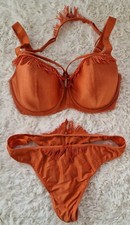 Marlies Dekkers Sahara Shimmer Set BH75f String L orange Fransen