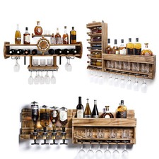 Weinregal Vintage Holz Wandbar