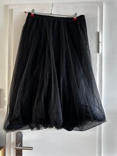 Rundholz Tüll-Rock, schwarz