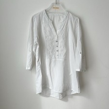 Gina Laura Bluse Tunika weiß
