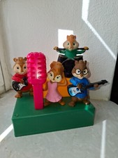 Alvin und die Chipmunks Figuren Set komplett mit Bühne 