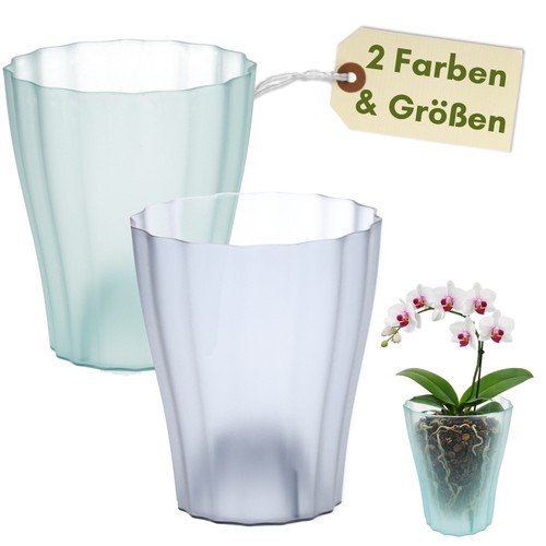 Orchideentopf transparent - orchideentopf,