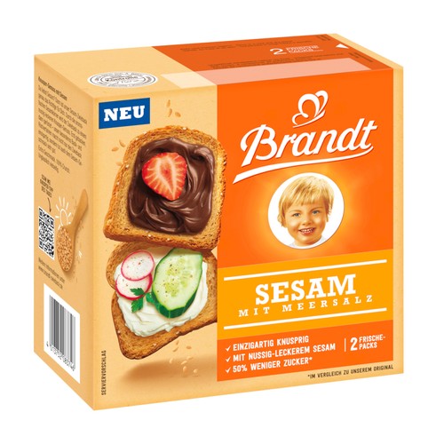 Brandt zwieback sesam - brandt, mit