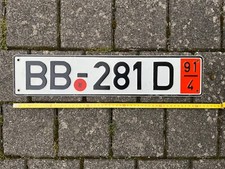 Böblingen BB Zollkennzeichen 1991 Mercedes m Stempel