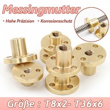 T8 - T36 Trapezgewindespindel Messingmutter für Leitspindel aus 304 Edelstahl