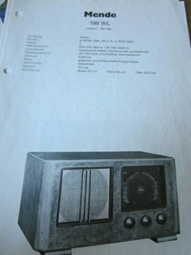 Schaltplan radio mende - schaltplan, 198