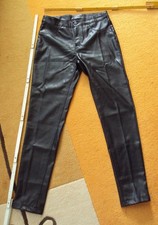 Kunstleder-Hose, schwarz