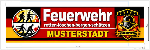 Feuerwehr aufkleber mit - feuerwehr,