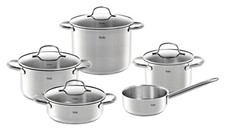Fissler SAN FRANCISCO Topf-Set mit Glasdeckeln 5-teilig Edelstahl 18/10
