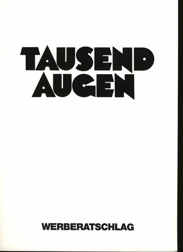 Tausend augen barbara rudnik - tausend,