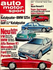 2) Auto Motor Sport AMS 02/1985 - VW Bus T3 syncro in e - BMW 525e Kat E28 mit