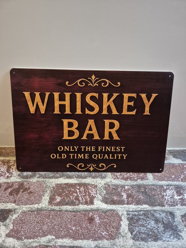 Whiskey bar schild blechschild - whiskey,