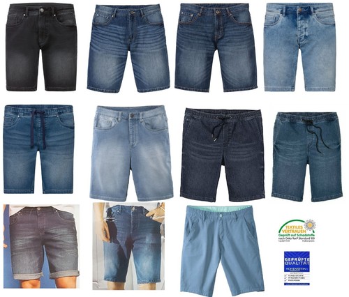 Herren bermuda jeans - bermuda, hose
