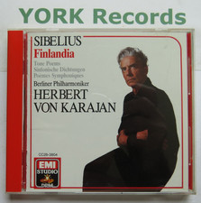 SIBELIUS - Finlandia / Tone Poems etc KARAJAN Berlin Philharmonic Or - Ex CD EMI