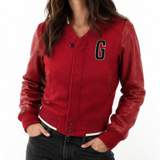 G-STAR DAMEN WOLL LEDER JACKE