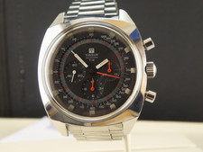 TISSOT T12 Chronograph Lemania 871 Vintage  GF-Band Big 42 mm swiss made