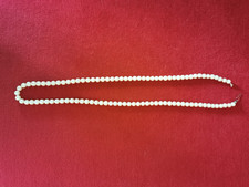  Perlen Kette Verschluss 46cm Champagner Farbe 6mm 