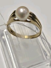 Goldring, 333er mit Perle, 8