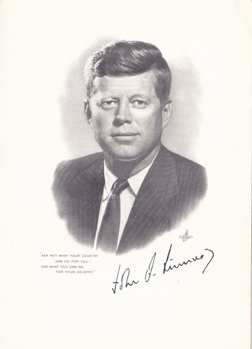 John kennedy gravur von - kennedy,,