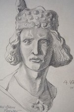 Akademische Zeichnung Kohle