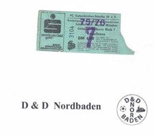 Ticket / Eintrittskarte  75/76
