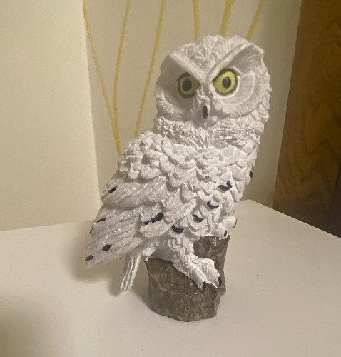 Eulen dekofigur kunststoff - eulen,