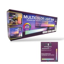 Multicolor Smart LED Light bar 2er Set/RGB Ambient / Filme/PC/TV Raumdekoration/