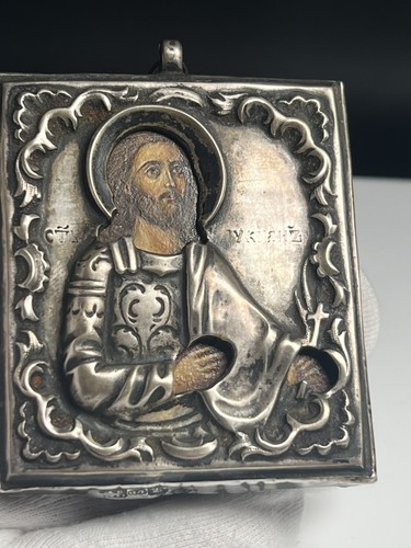 Antike russische silber ikone - antike,