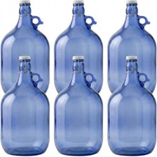 Blaue glasflasche mit - blaue,