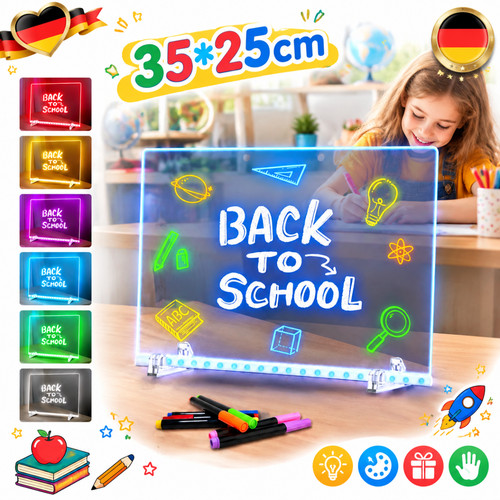 Led zeichentafel leuchtend - zeichentafel, 6