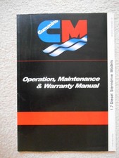 Cummins Diesel Betriebsanleitung 1.7 Diesel Sterndrive Models - Maintenance Guid