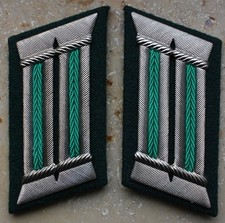 Paar Kragenspiegel Offiziere Deutsche Volkspolizei, DVP allgemein, 1965-1990 top