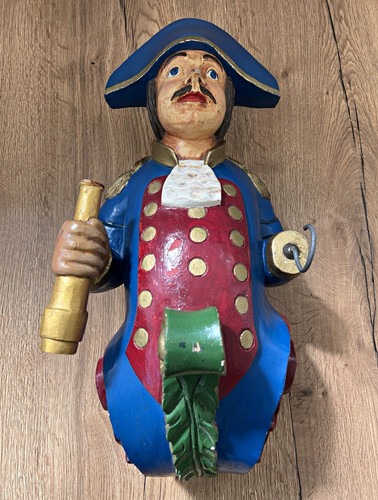 Handbemalte alte galionsfigur - handbemalte,