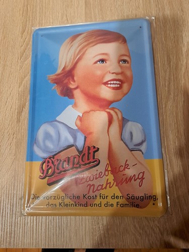 Blechschild brandt zwieback - blechschild,