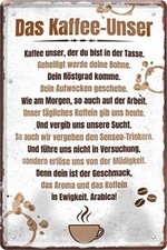 Blechschild lustiger kaffee - blechschild,